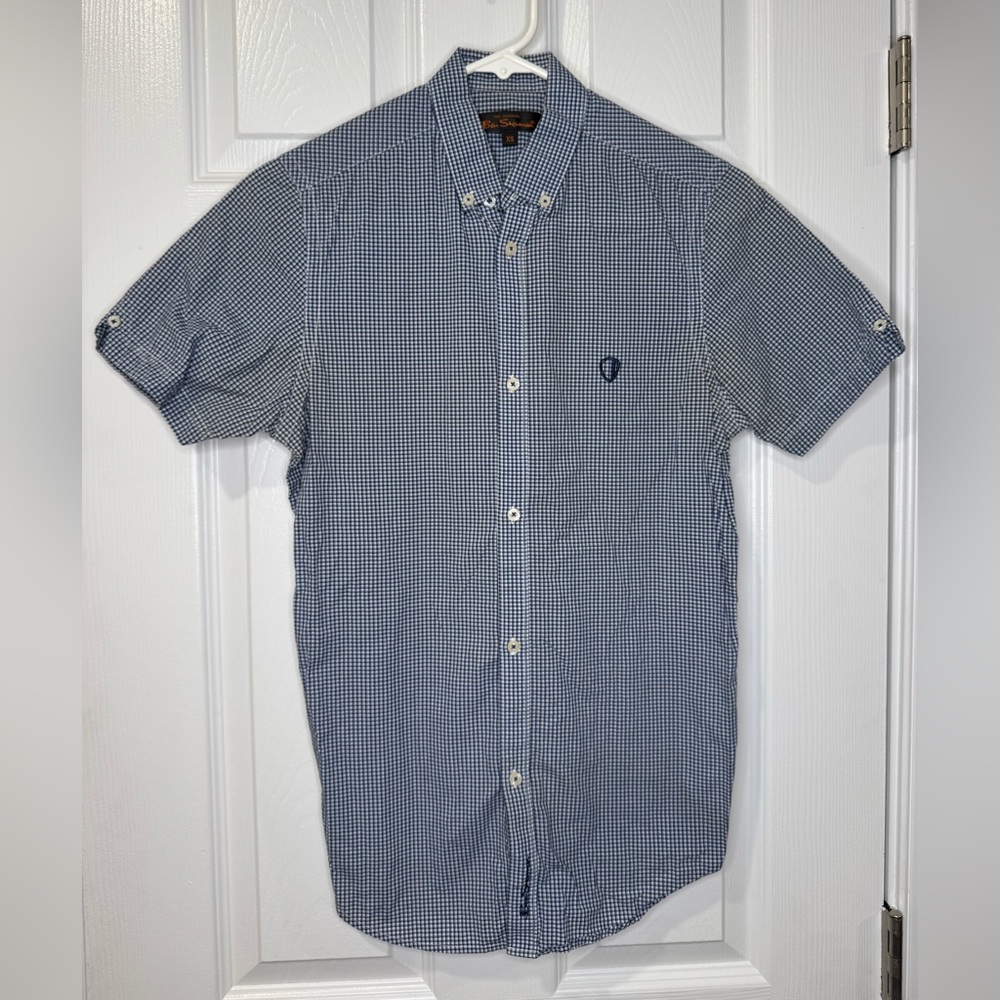 Ben Sherman short sleeve button down slim fit XS